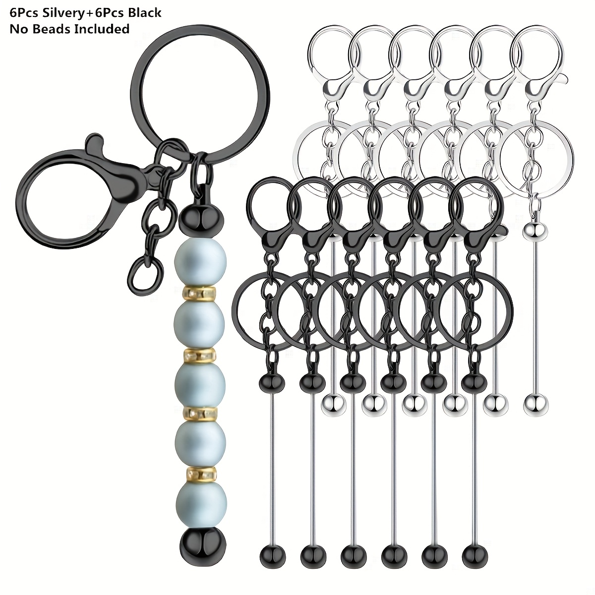 Home Decor Kit - ชุดอุปกรณ์ตกแต่งพวงกุญแจแบบเรียบง่าย 12 ชิ้น ราคาประหยัด สวยงาม ทันสมัย