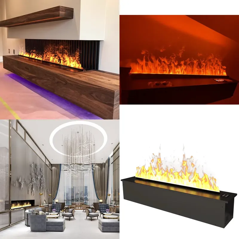 Home Decor Netflix - เตาผิงอัจฉริยะพร้อมเครื่องเพิ่มความชื้นในอากาศแบบเงียบจาก Netflix พร้อมเอฟเฟกต์เปลวไฟและเสียงแตกไม้ ไม่ต้องใช้แก๊สหรือไม้ เหมาะสำหรับตกแต่งบ้าน รับประกัน