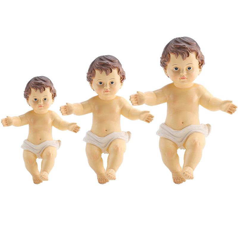 Home Decor Jesus - 6 ซม./10 ซม./15 ซม.พระเยซูตุ๊กตารูปปั้นทารก Advent เครื่องประดับศาสนาพระเยซู