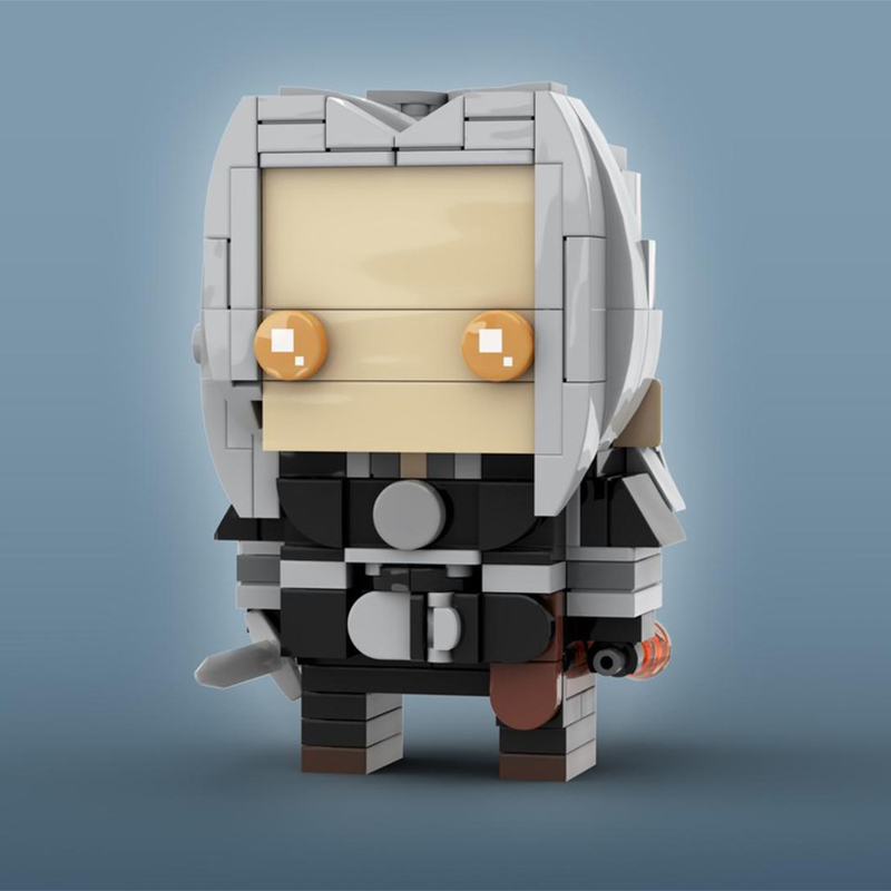 Home Decor Netflix - 219 ชิ้น MOC Geralt Rivia Brickheadz
