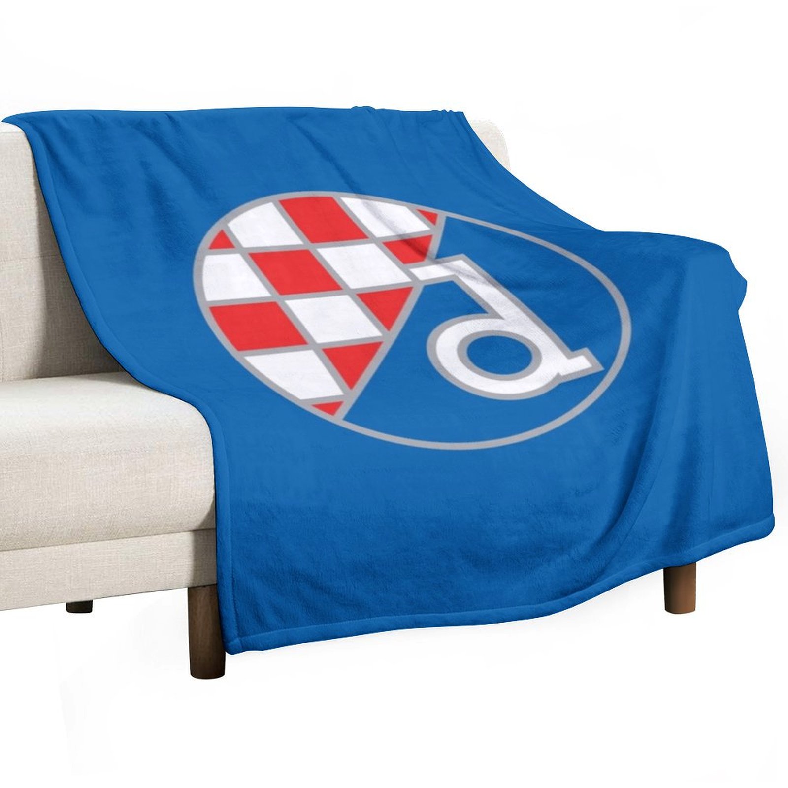 Home Decor Zagreb - ผ้าห่มตกแต่งโซฟาของสโมสรฟุตบอลดินาโม ซาเกร็บ ผ้าห่มขนยาวสำหรับโซฟา ผ้าห่มสำหรับเด็ก