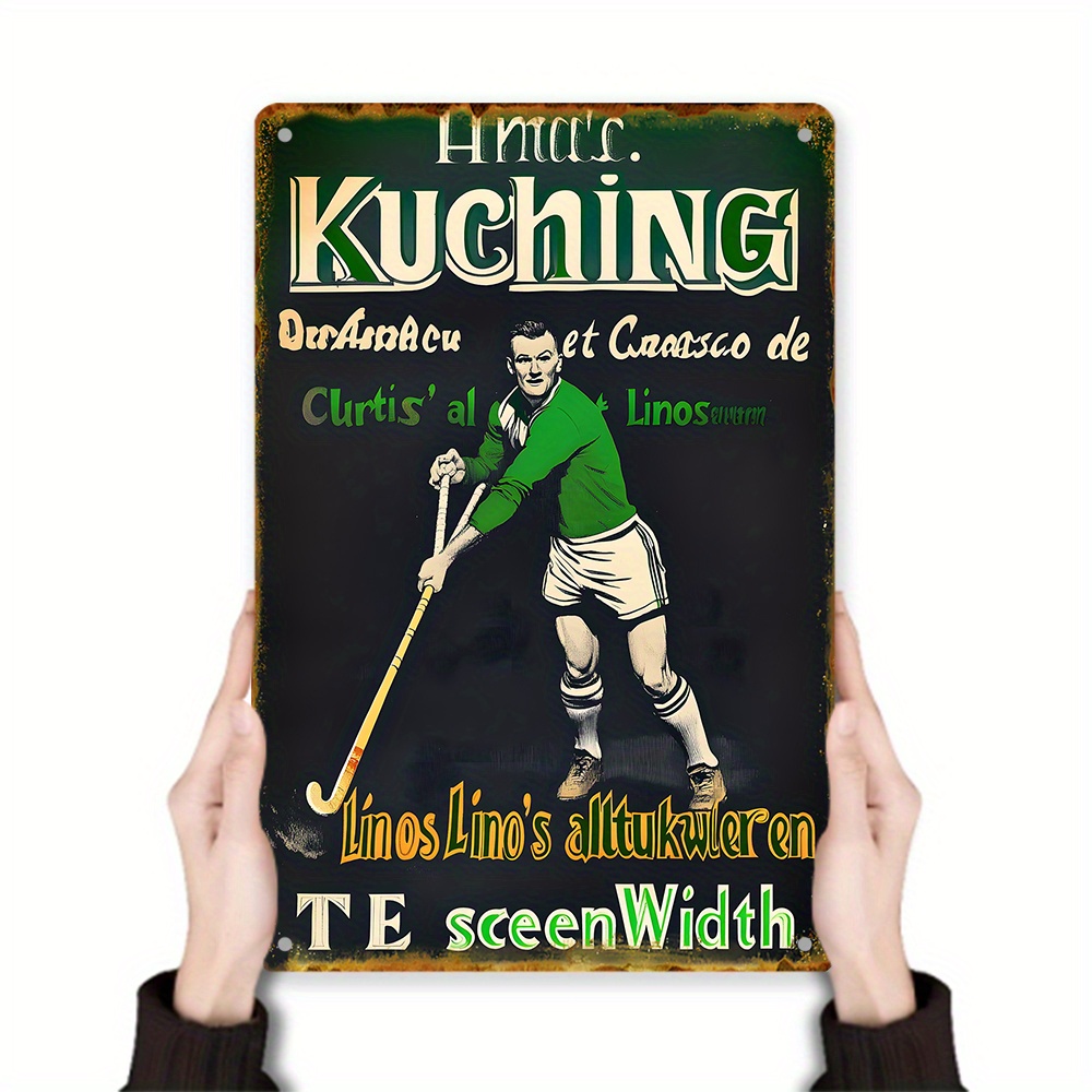 Home Decor Kuching - ป้ายศิลปะติดผนังโลหะสไตล์วินเทจ - 