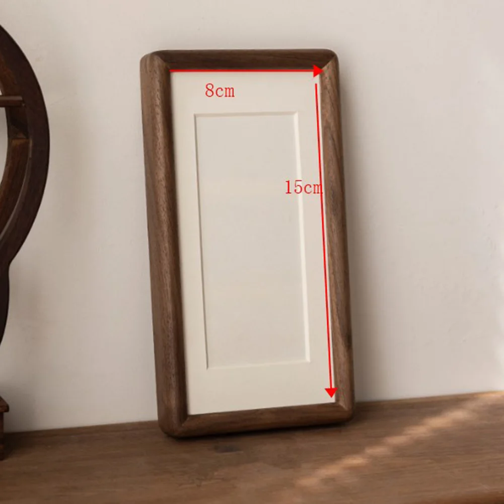 Bamboo Photo Frame - กรอบรูปไม้แข็งแรงทนทานสำหรับตกแต่งบ้าน กรอบรูปวอลนัท ตกแต่งบ้าน ผิววอลนัท ขนาดปรับได้ กรอบรูปสีเบจ