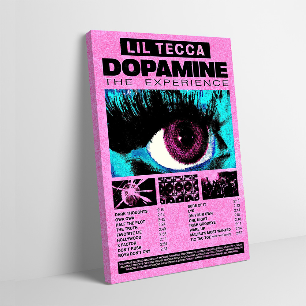 Home Decor Dopamine - ลิล เตคก้า โดปามีน ปกอัลบั้ม ภาพพิมพ์โปสเตอร์ ปรับแต่งได้