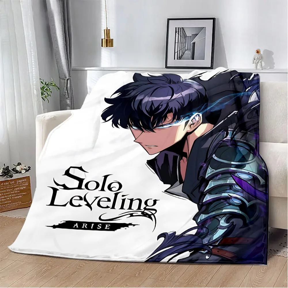 Home Decor Solo - ผ้าห่มพิมพ์ลายการ์ตูน 3 มิติ สีม่วง หล่อ เดี่ยว