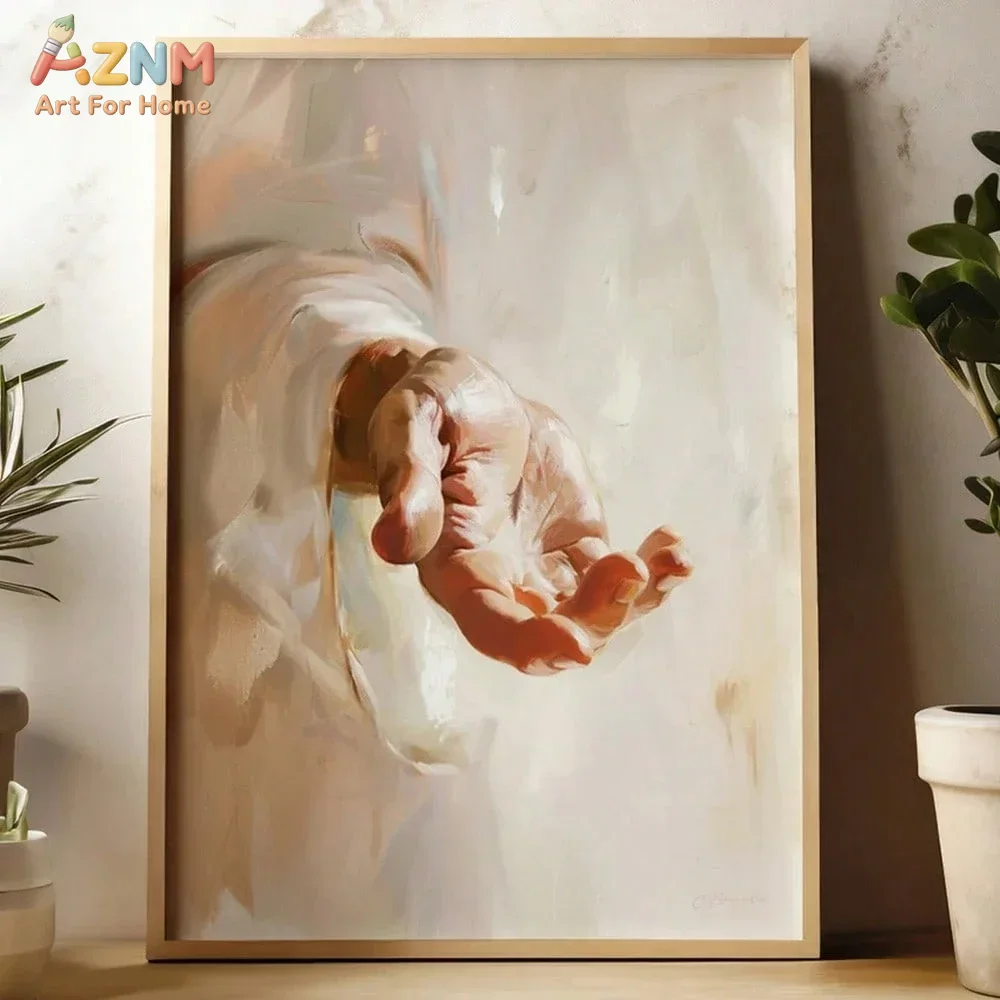 ภาพพิมพ์บนผ้าใบ AZNM ลายพระเยซ - Home Decor Jesus บทวิจารณ์และราคา