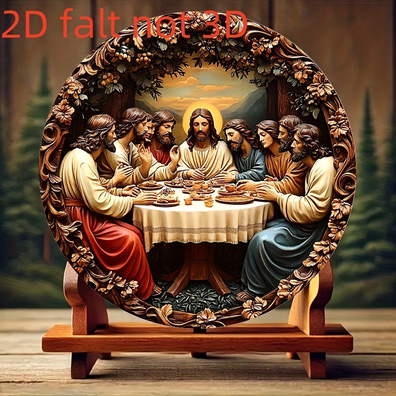 งานศิลปะติดผนังทรงกลมอะลูมิเนี - Home Decor Jesus บทวิจารณ์และราคา