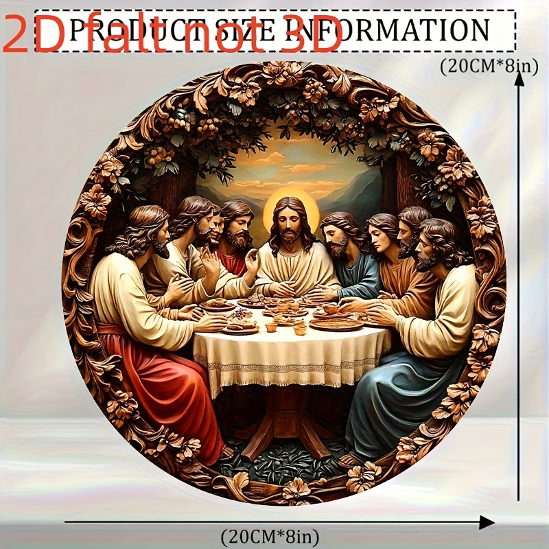 งานศิลปะติดผนังทรงกลมอะลูมิเนี - Home Decor Jesus บทวิจารณ์และราคา