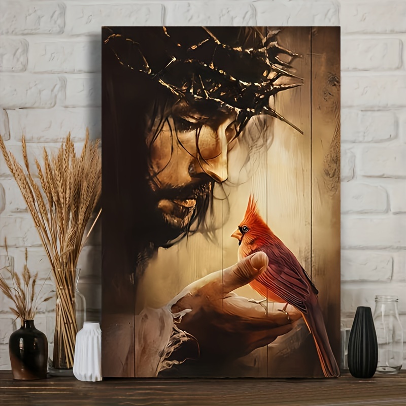 Thorn Crown พระเยซู Portrait A - Home Decor Jesus บทวิจารณ์และราคา