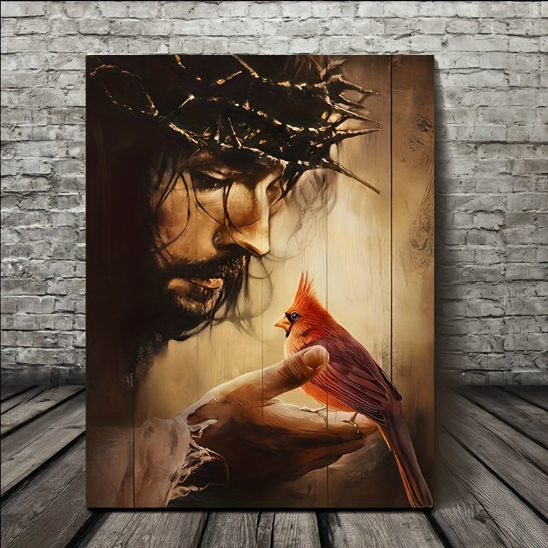 Thorn Crown พระเยซู Portrait A - Home Decor Jesus บทวิจารณ์และราคา