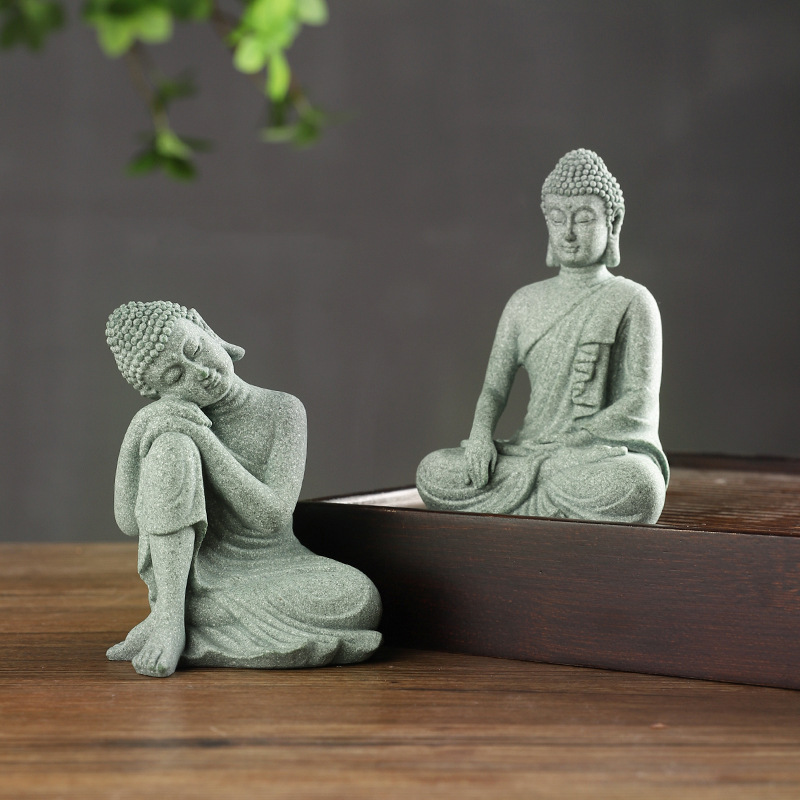 พระพุทธรูปสวนรูปปั้นตกแต่งถังป - Home Decor Zen บทวิจารณ์และราคา