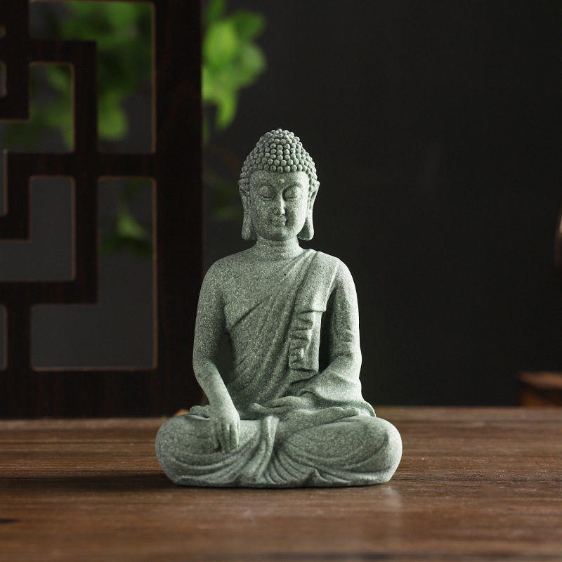 พระพุทธรูปสวนรูปปั้นตกแต่งถังป - Home Decor Zen บทวิจารณ์และราคา