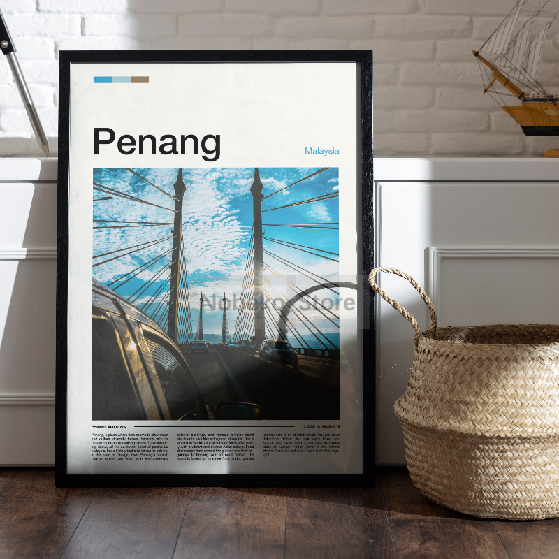 โปสเตอร์ท่องเที่ยวจากเอเชียมาเ - Home Decor Kuching บทวิจารณ์และราคา