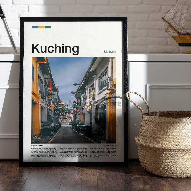 โปสเตอร์ท่องเที่ยวจากเอเชียมาเ - Home Decor Kuching บทวิจารณ์และราคา