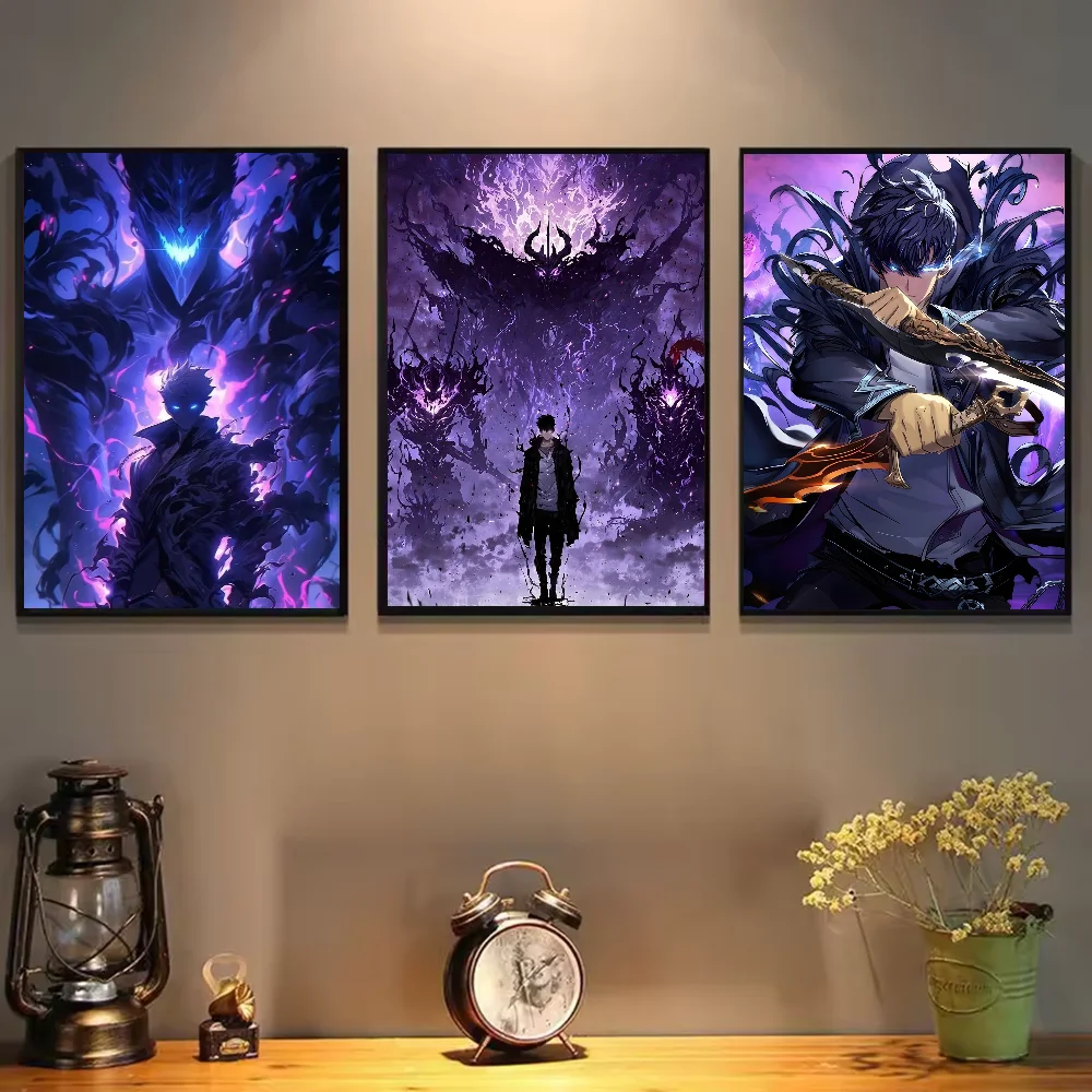 Solo Leveling อะนิเมะโปสเตอร์  - Home Decor Solo บทวิจารณ์และราคา
