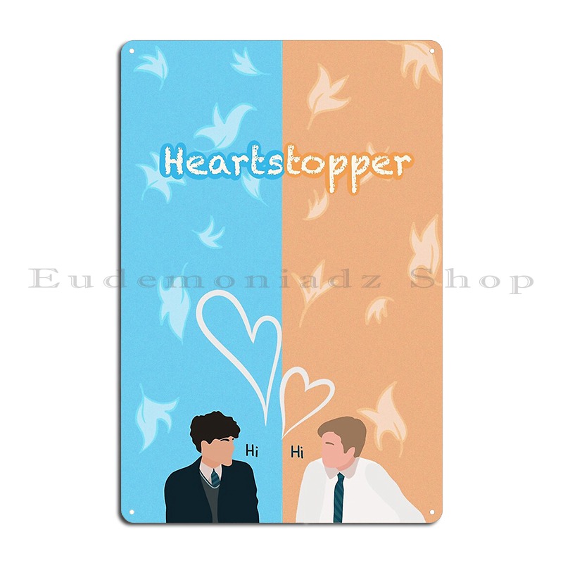 Heartstopper Netflix ป้ายโลหะถ - Home Decor Netflix บทวิจารณ์และราคา