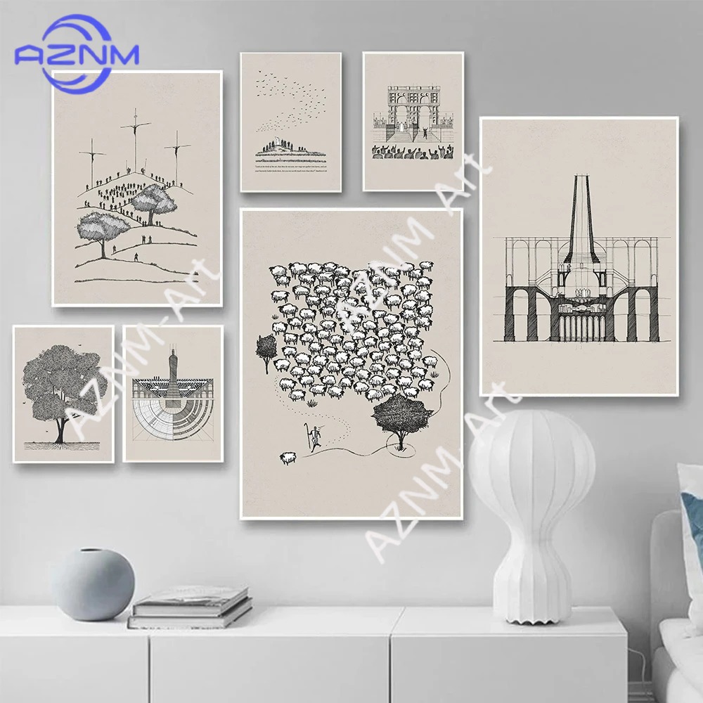 โปสเตอร์ภาพวาดพระเยซูออกจาก 99 - Home Decor Jesus บทวิจารณ์และราคา