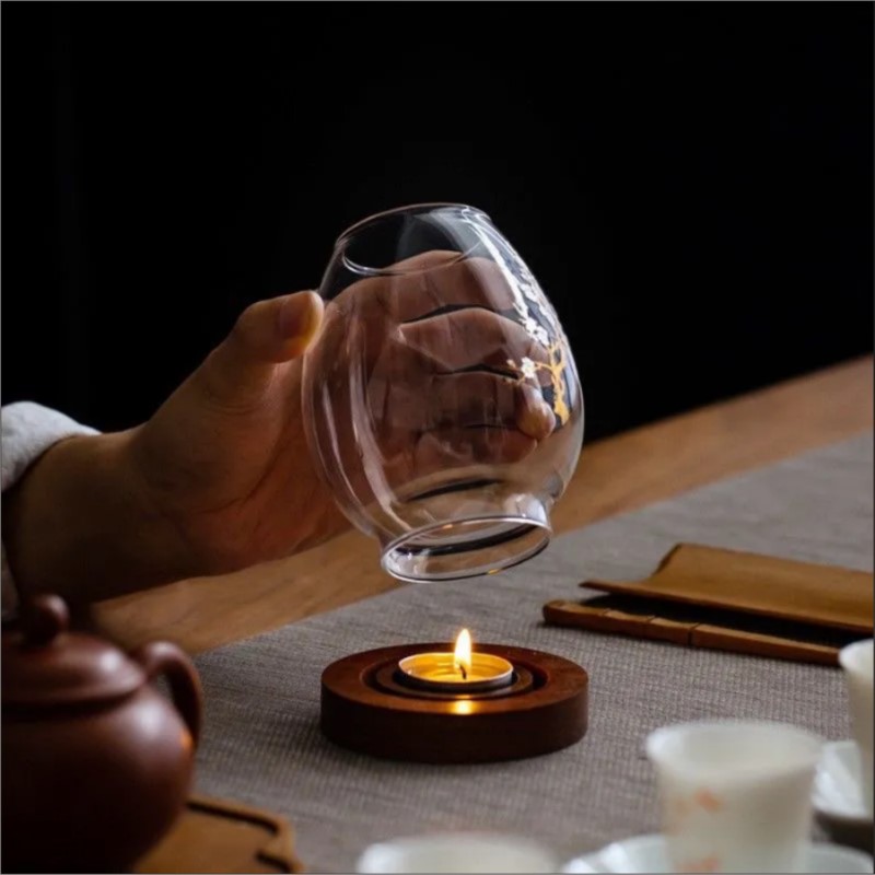 สไตล์จีนแก้วใสเชิงเทียนโคมไฟโร - Home Decor Zen บทวิจารณ์และราคา