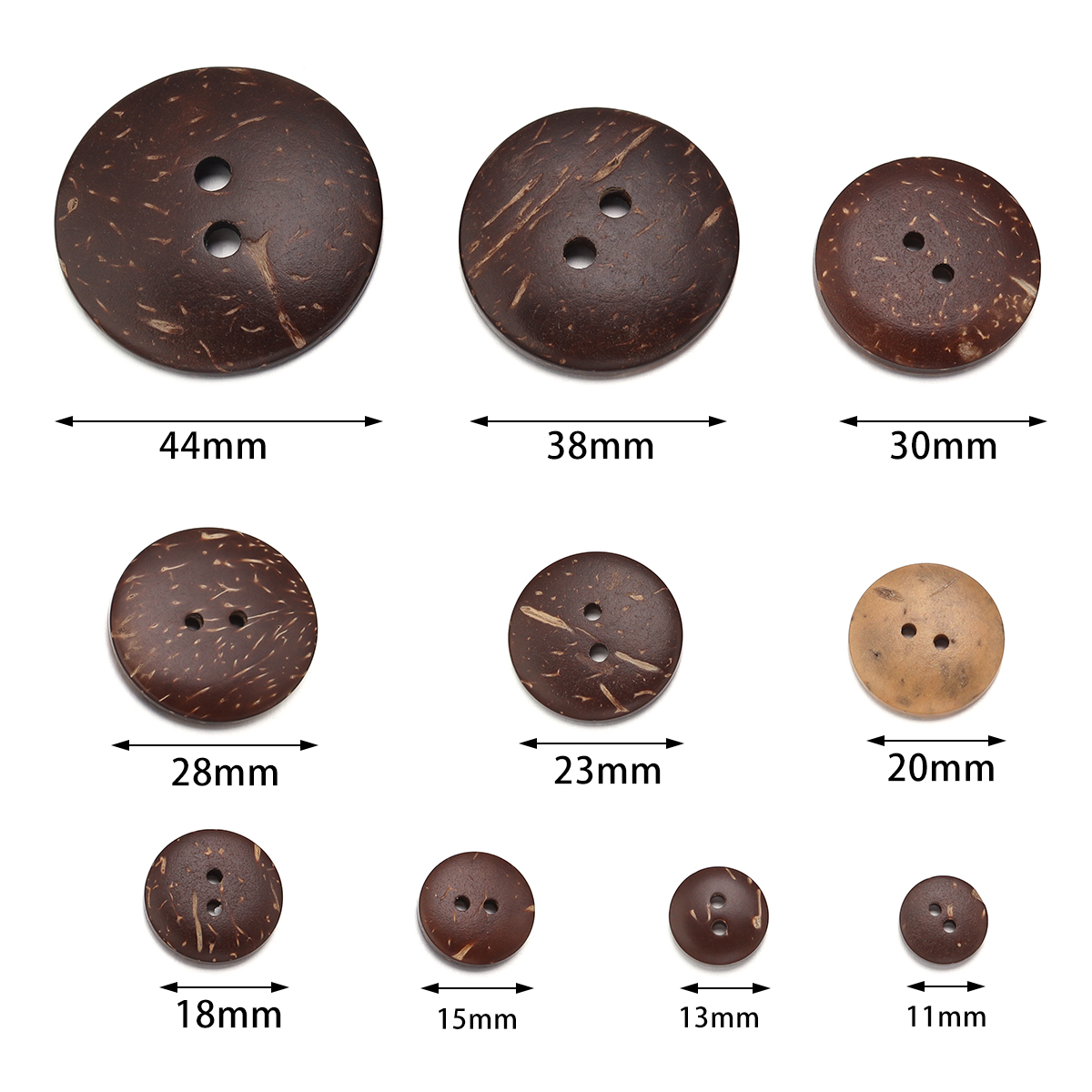 10-100pcs ปุ่มเชลล์มะพร้าวธรรม - Home Decor Unique Items บทวิจารณ์และราคา