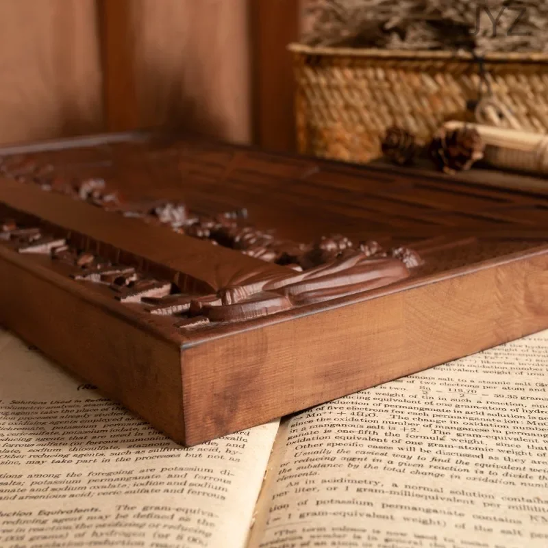 แผ่นไม้แกะสลักติดผนังขนาด 50 ซ - Home Decor Jesus บทวิจารณ์และราคา