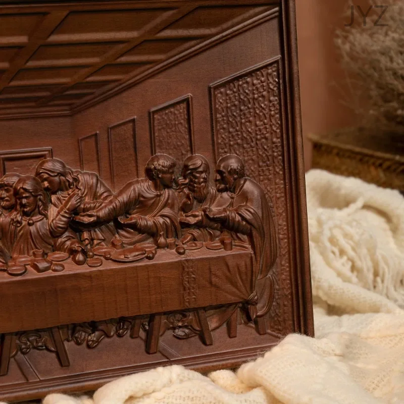 แผ่นไม้แกะสลักติดผนังขนาด 50 ซ - Home Decor Jesus บทวิจารณ์และราคา