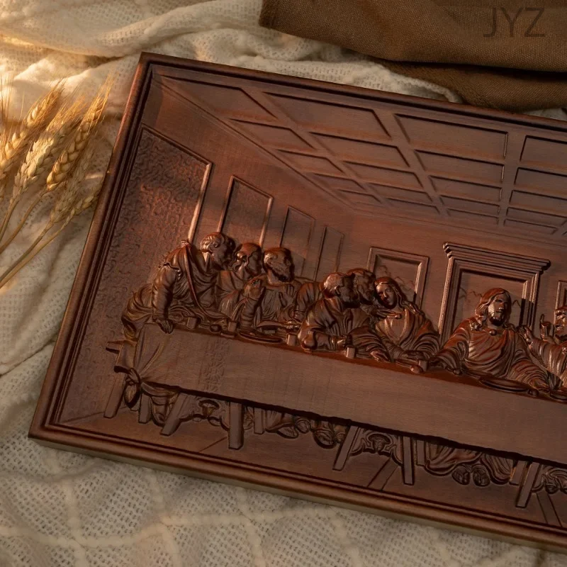 แผ่นไม้แกะสลักติดผนังขนาด 50 ซ - Home Decor Jesus บทวิจารณ์และราคา