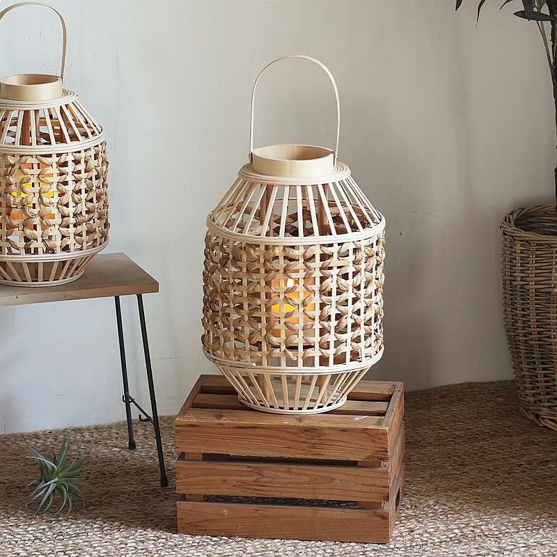 โคมไฟฟางสไตล์จีนโบราณแบบย้อนยุ - Flooring Home Decor บทวิจารณ์และราคา