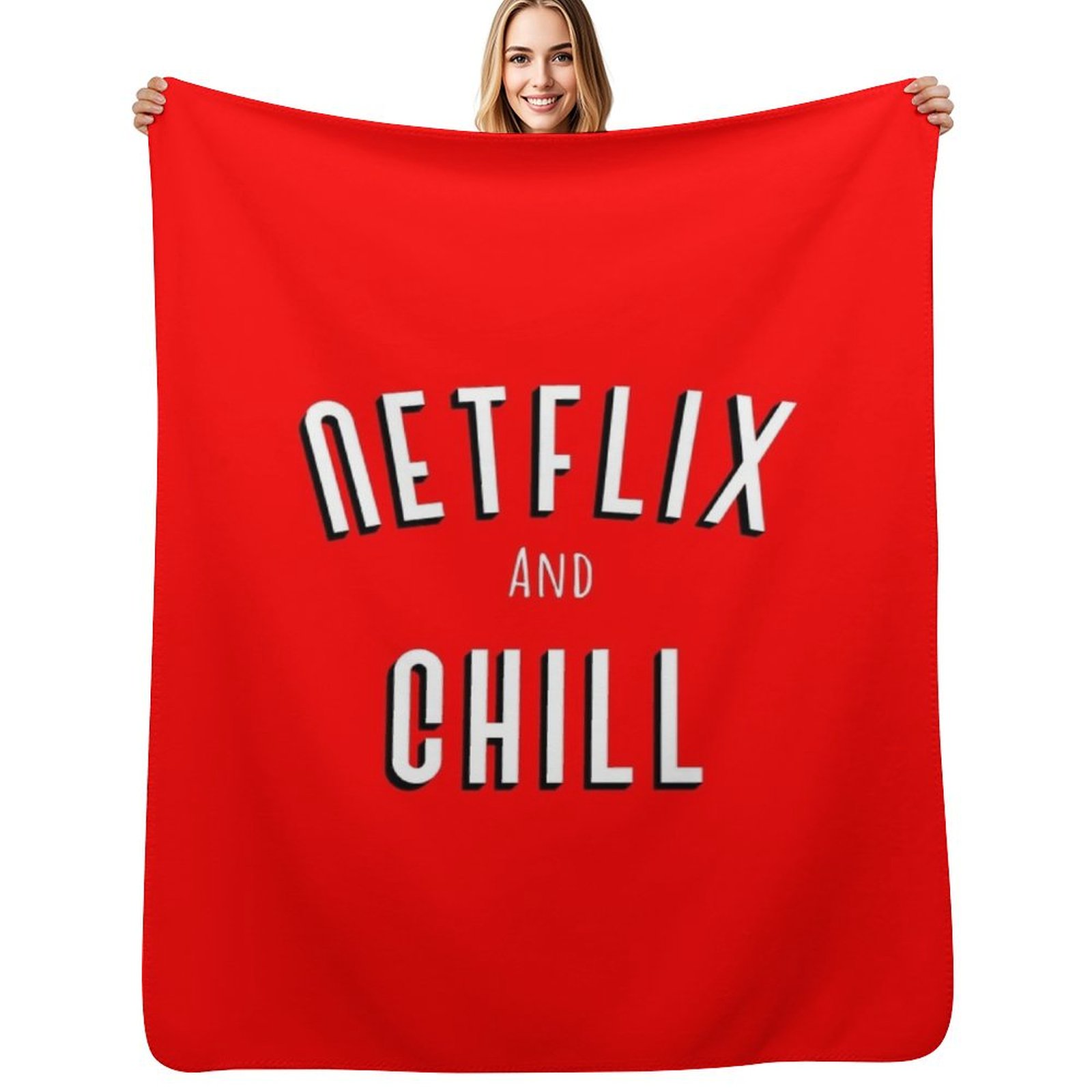 ผ้าห่มลายมีม Netflix and chill - Home Decor Netflix บทวิจารณ์และราคา
