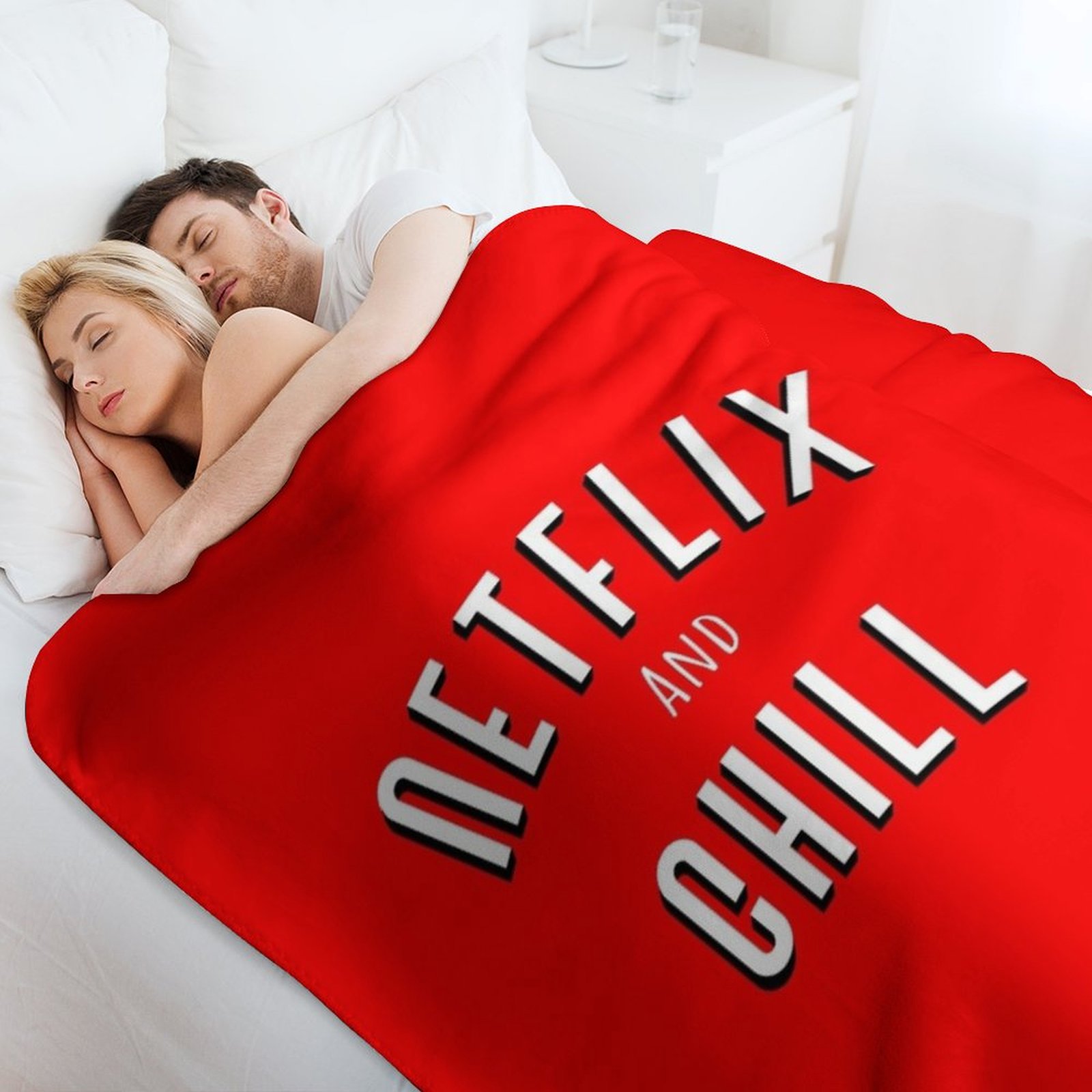 ผ้าห่มลายมีม Netflix and chill - Home Decor Netflix บทวิจารณ์และราคา