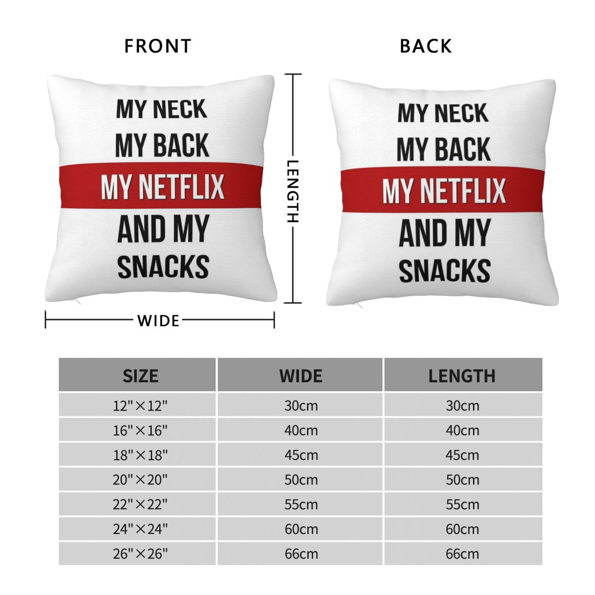 ปลอกหมอนอิงเอนกประสงค์ทำจากผ้า - Home Decor Netflix บทวิจารณ์และราคา