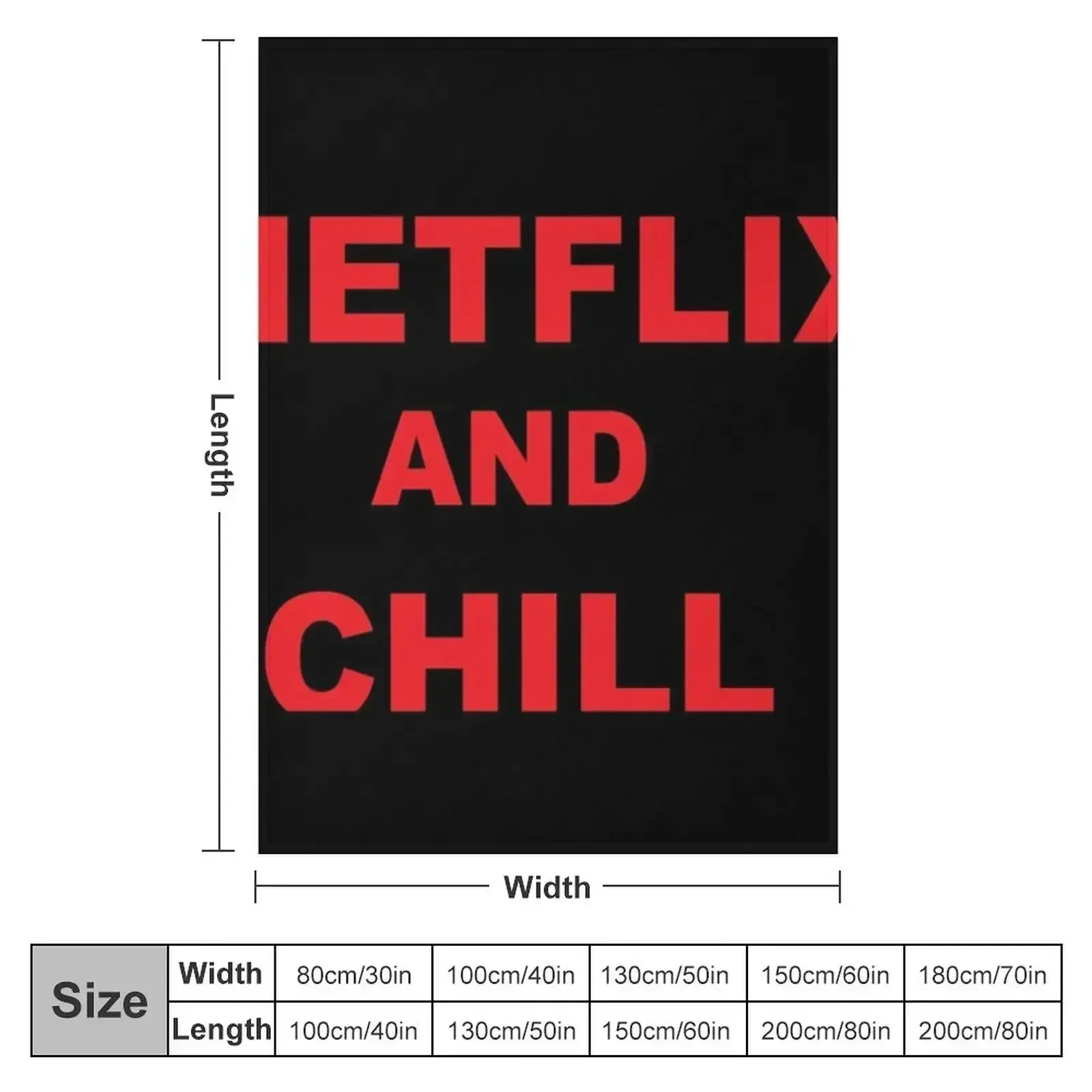 NETFLIX AND CHILL ผ้าห่มตกแต่ง - Home Decor Netflix บทวิจารณ์และราคา
