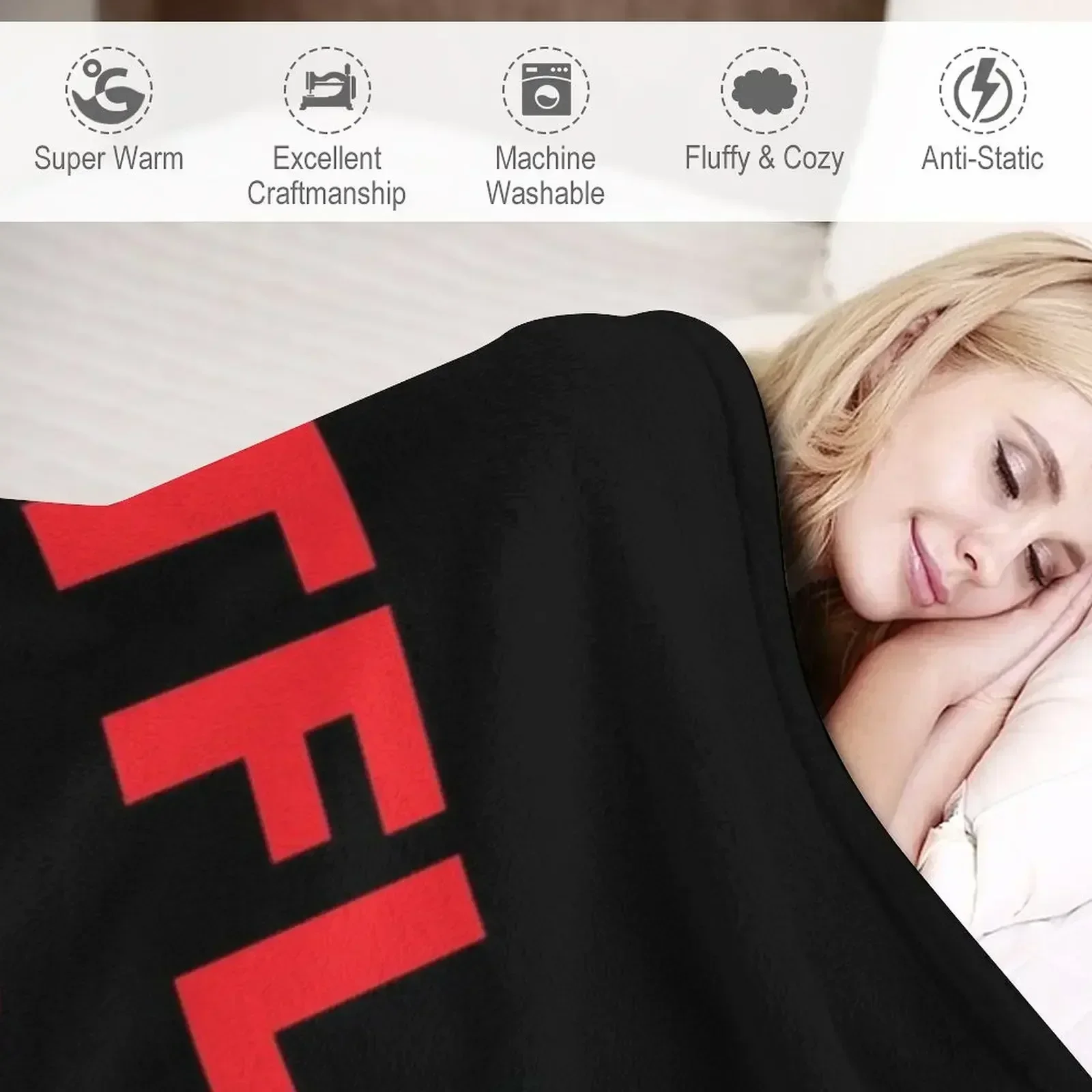 NETFLIX AND CHILL ผ้าห่มตกแต่ง - Home Decor Netflix บทวิจารณ์และราคา
