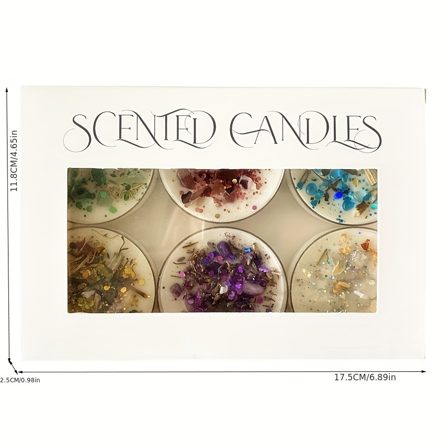 ชุดเทียนหอม 6 เล่ม น้ําหอมคริส - Scented Candle Set บทวิจารณ์และราคา