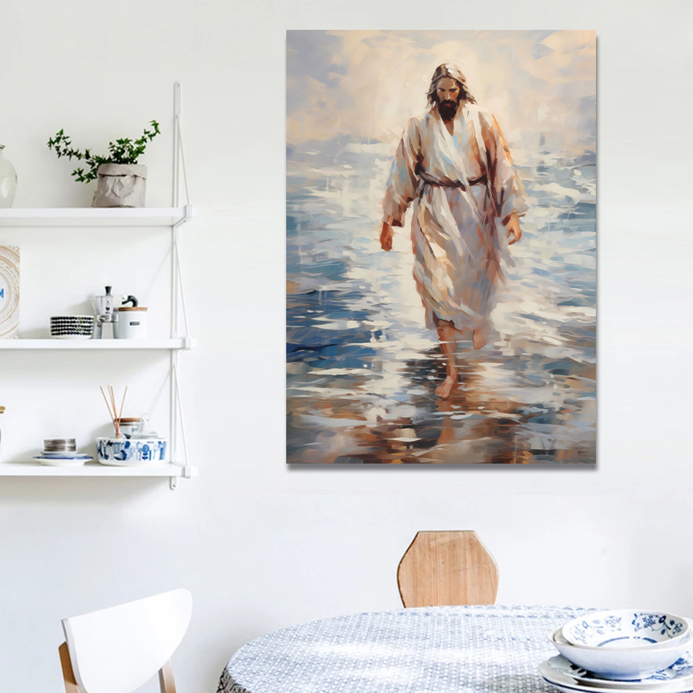 โปสเตอร์ภาพพระเยซูคริสต์และแกะ - Home Decor Jesus บทวิจารณ์และราคา