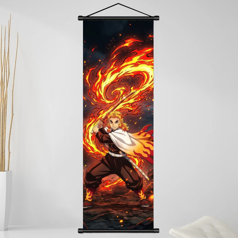 ผ้าพิมพ์ลายอนิเมะ Demon Slayer - Home Decor Deals บทวิจารณ์และราคา
