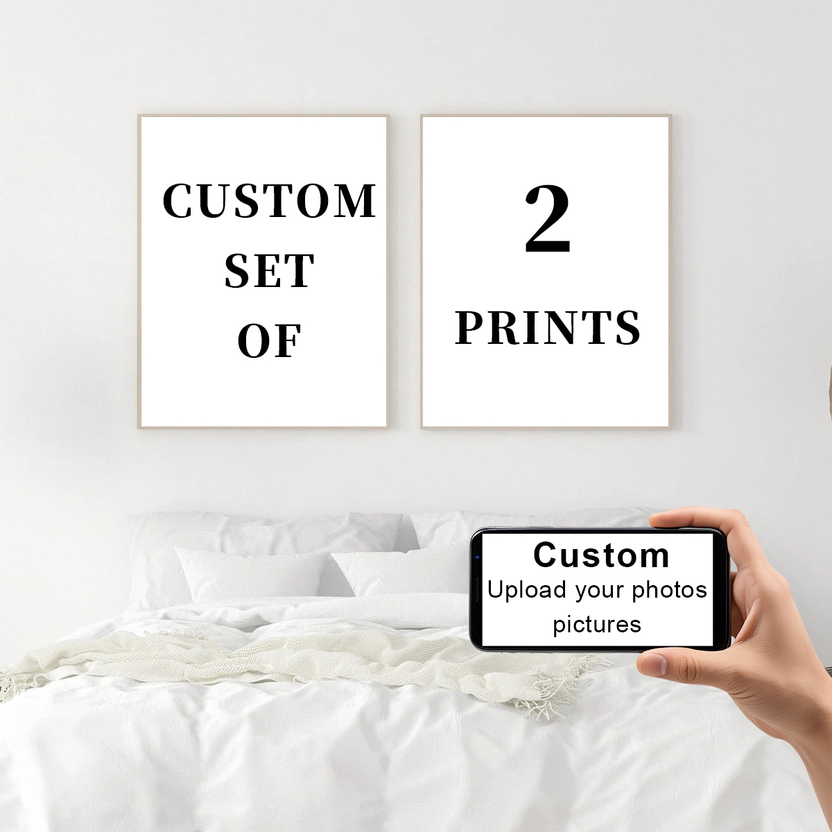 2 ชิ้น/ชุด ภาพพิมพ์บนผ้าใบแบบก - Home Decor Kit บทวิจารณ์และราคา