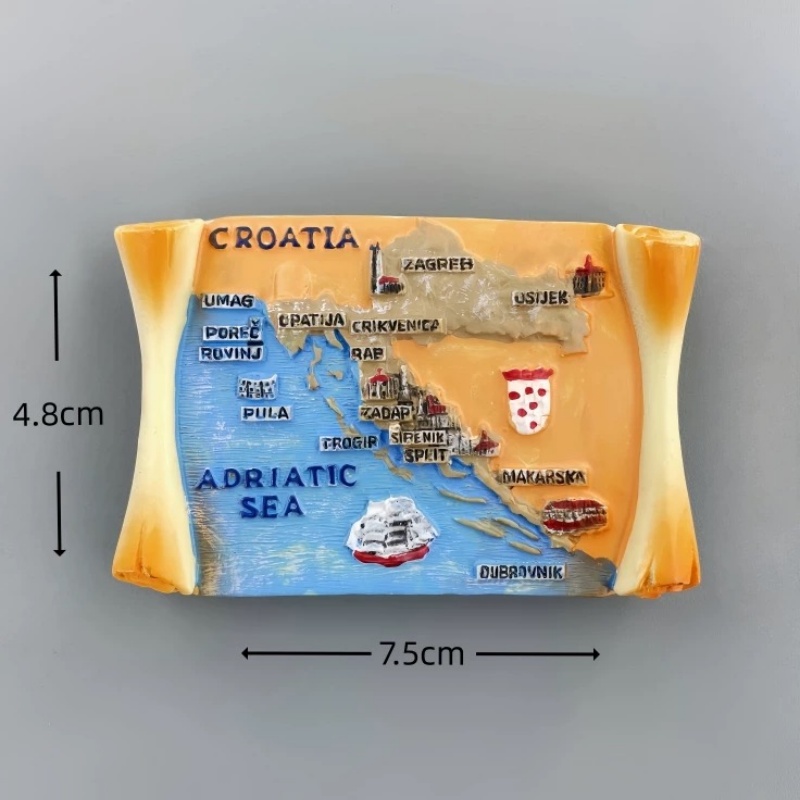 ชุดแม่เหล็กติดตู้เย็นเรซิ่น 3  - Home Decor Zagreb บทวิจารณ์และราคา