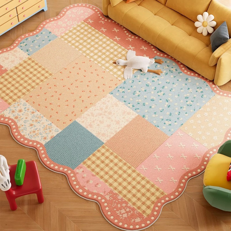 พรมห้องนั่งเล่นลายโดปามีนแบบนา - Home Decor Dopamine บทวิจารณ์และราคา