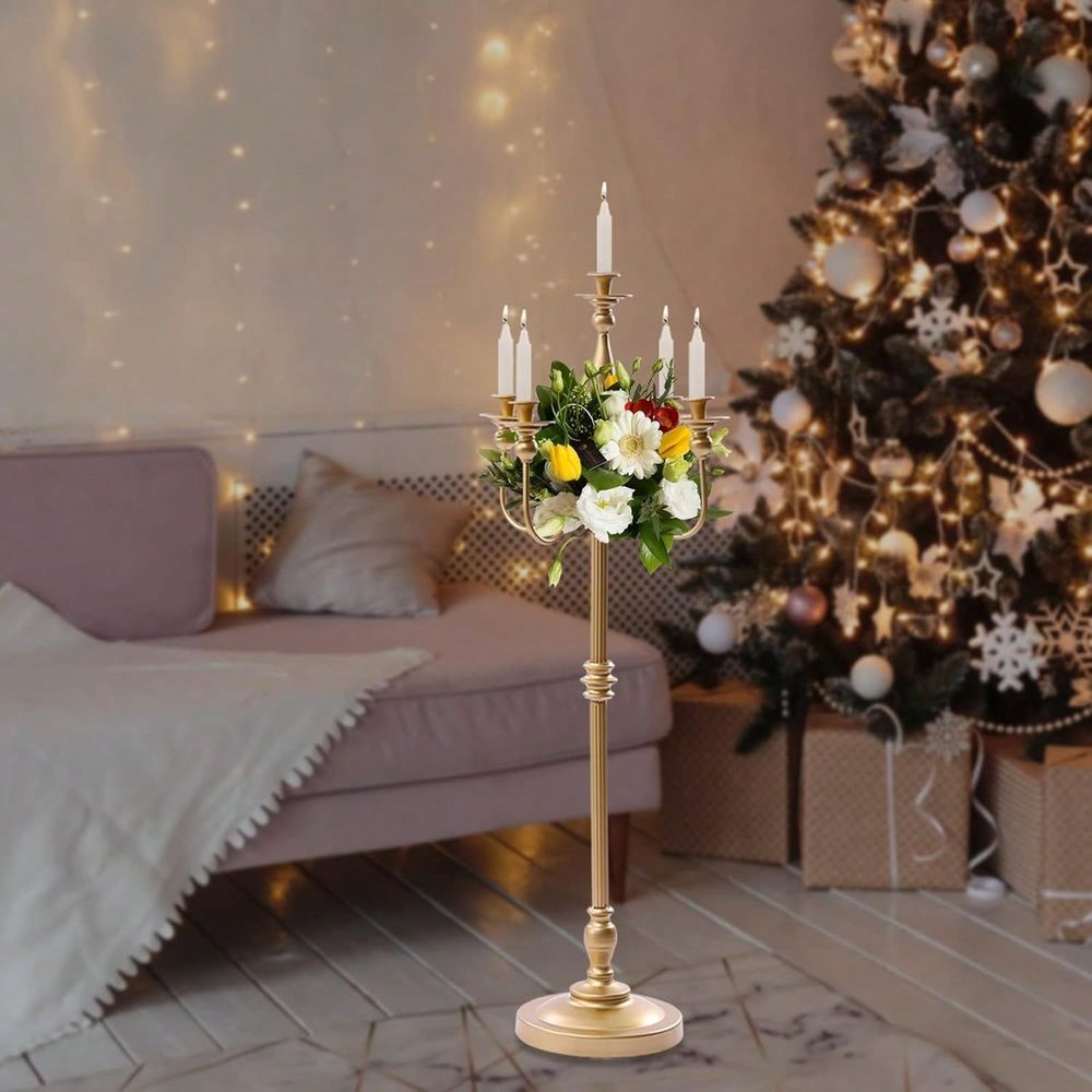 เชิงเทียนตั้งพื้น 5 แขน ขนาด 5 - Flooring Home Decor บทวิจารณ์และราคา