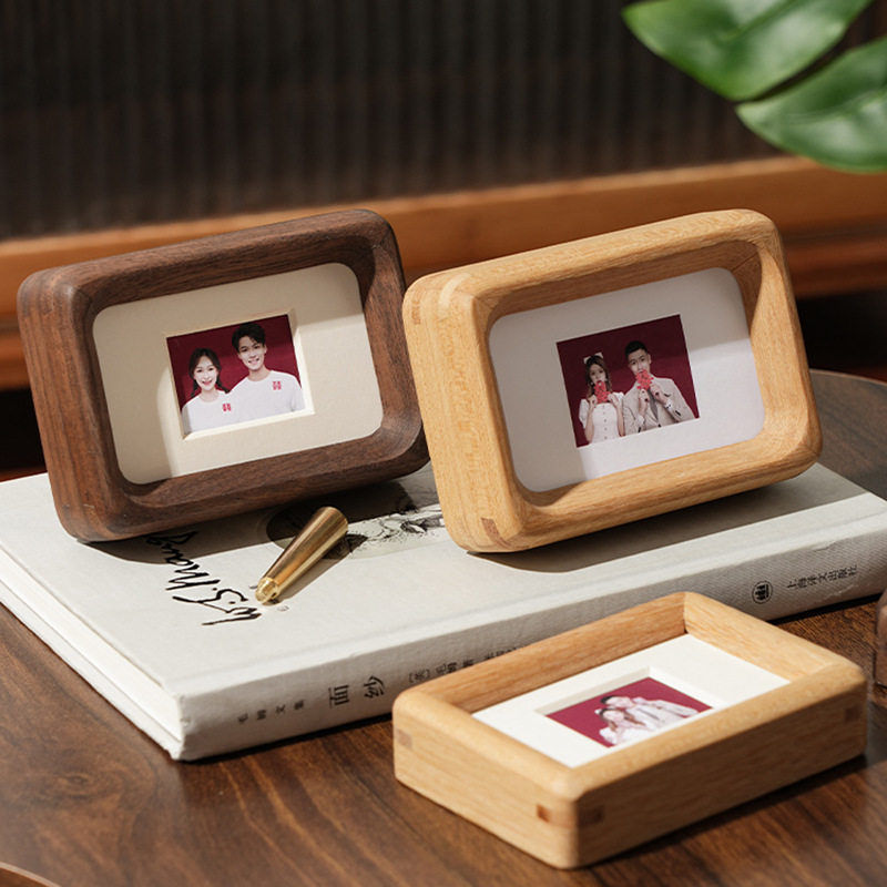 กรอบรูปแม่เหล็กติดตู้เย็น 3 '4 - Bamboo Photo Frame บทวิจารณ์และราคา