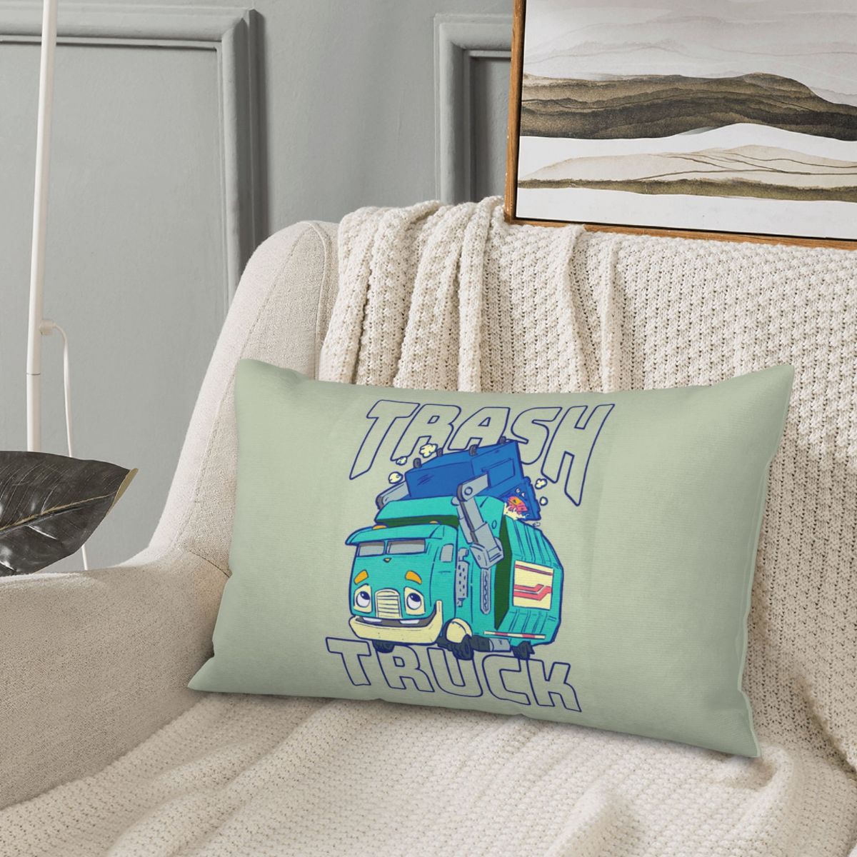 รถบรรทุกขยะการ์ตูน Netflix ปลอ - Home Decor Netflix บทวิจารณ์และราคา