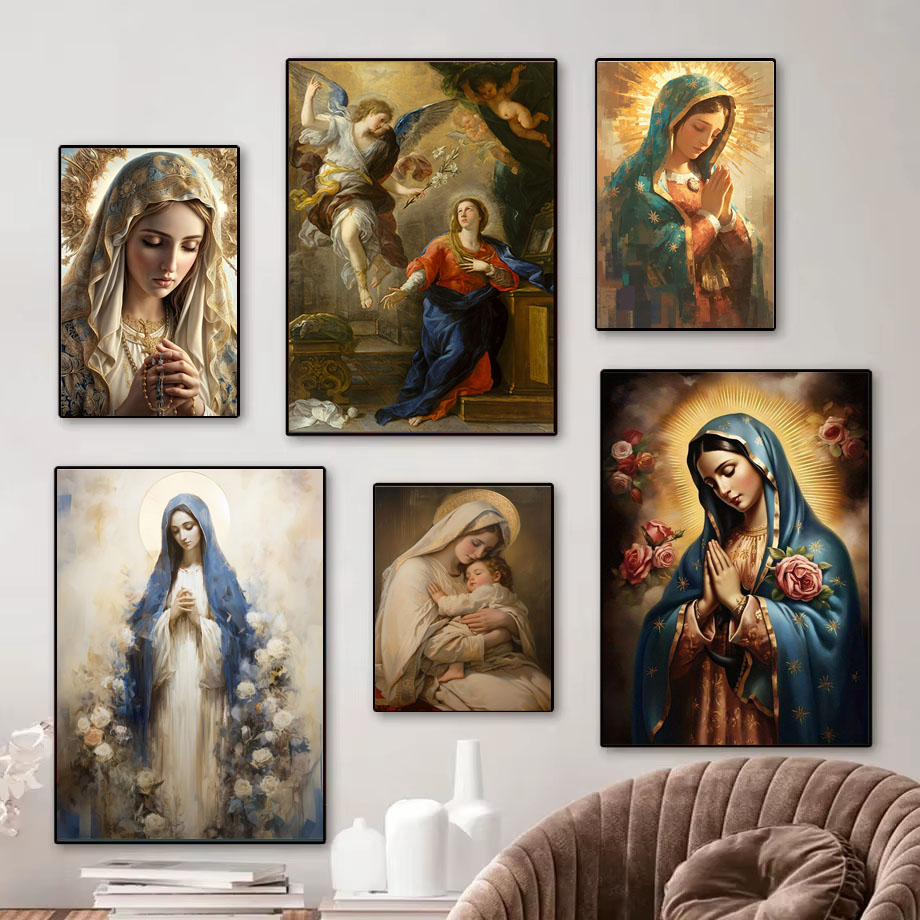 1 ชิ้น วินเทจ พระแม่มารีและพระ - Home Decor Jesus บทวิจารณ์และราคา