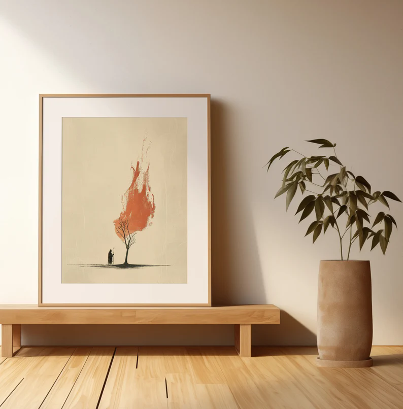 ภาพวาดสีน้ำพระเยซูออกจากสวนเกธ - Home Decor Jesus บทวิจารณ์และราคา