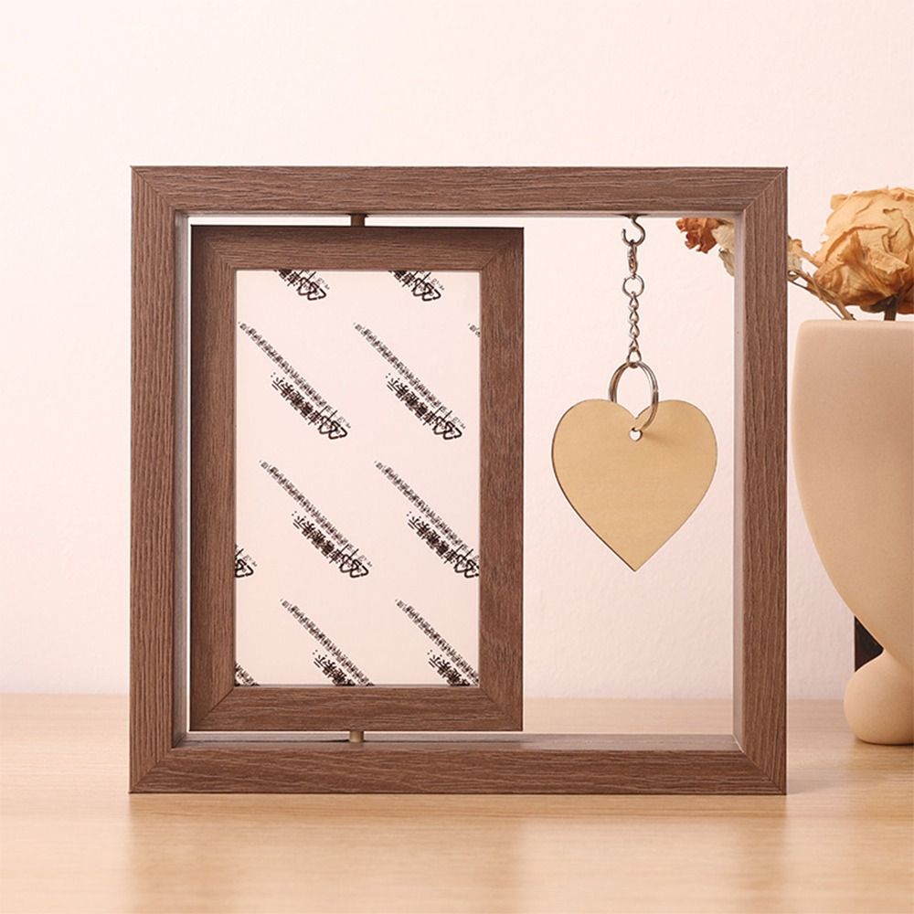 กรอบรูปไม้ขนาด 6 นิ้วแบบหมุนได - Bamboo Photo Frame บทวิจารณ์และราคา