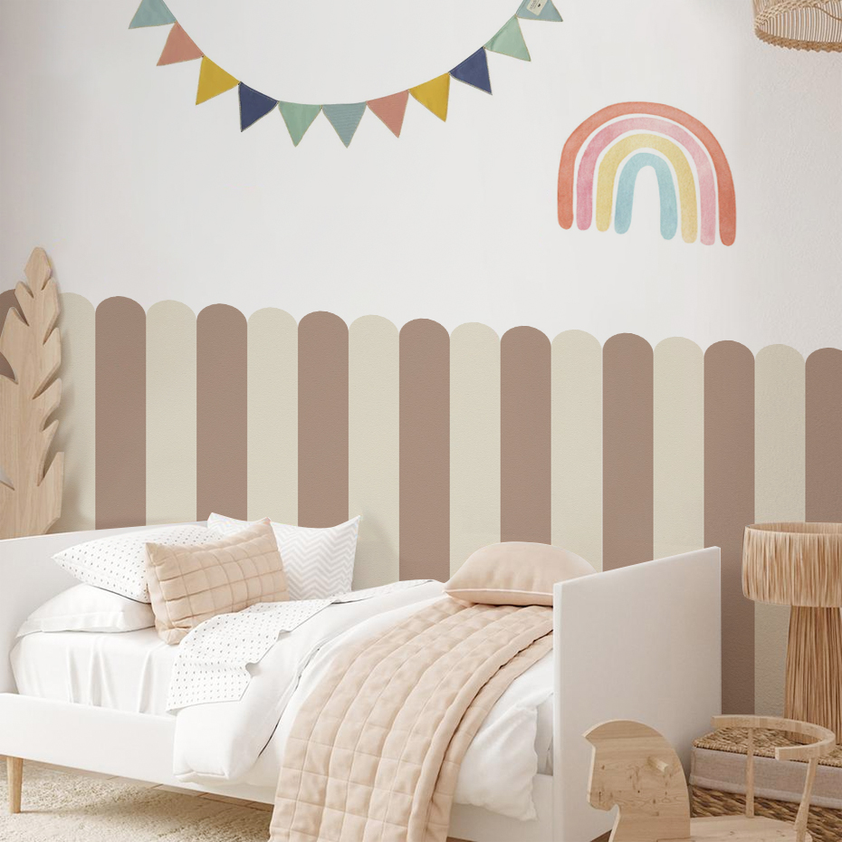 หลากสีแนวตั้งลาย Arc วอลล์เปเป - Flooring Home Decor บทวิจารณ์และราคา