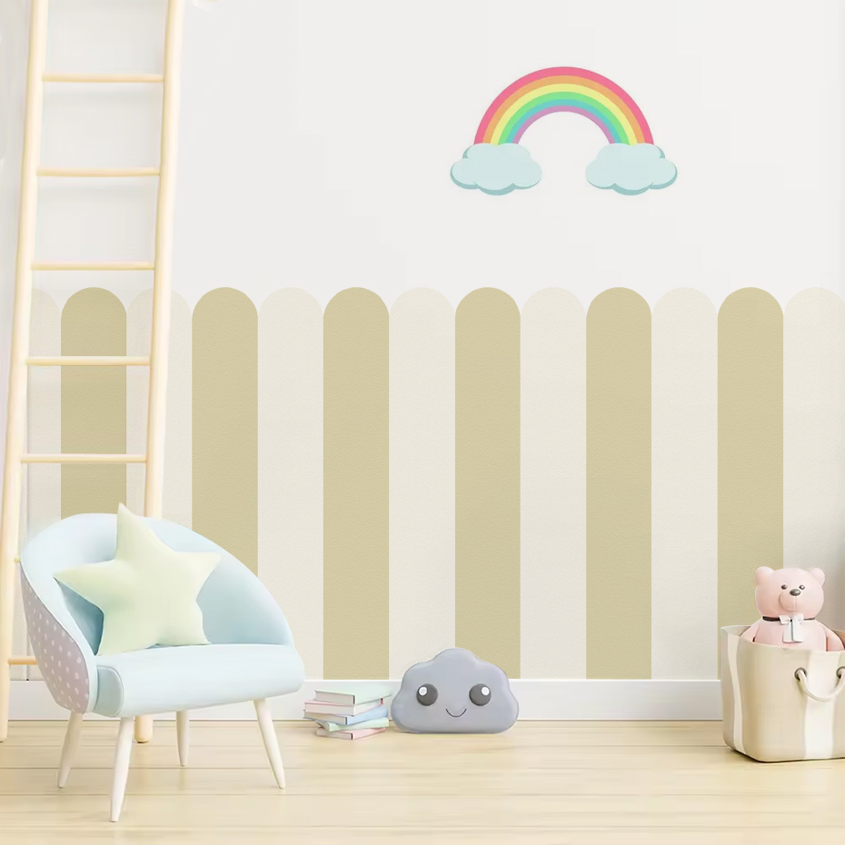 หลากสีแนวตั้งลาย Arc วอลล์เปเป - Flooring Home Decor บทวิจารณ์และราคา