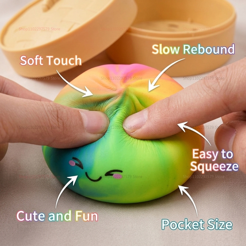 ของเล่นรูปขนมปังนึ่งสีรุ้งแบบใ - Home Decor Unique Items บทวิจารณ์และราคา