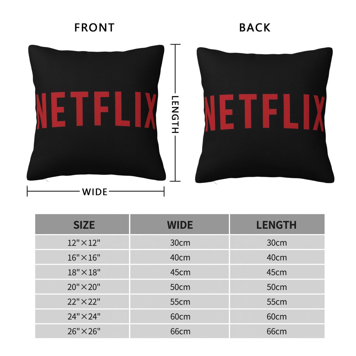 ปลอกหมอนอิงลายโลโก้เน็ตฟลิกซ์  - Home Decor Netflix บทวิจารณ์และราคา